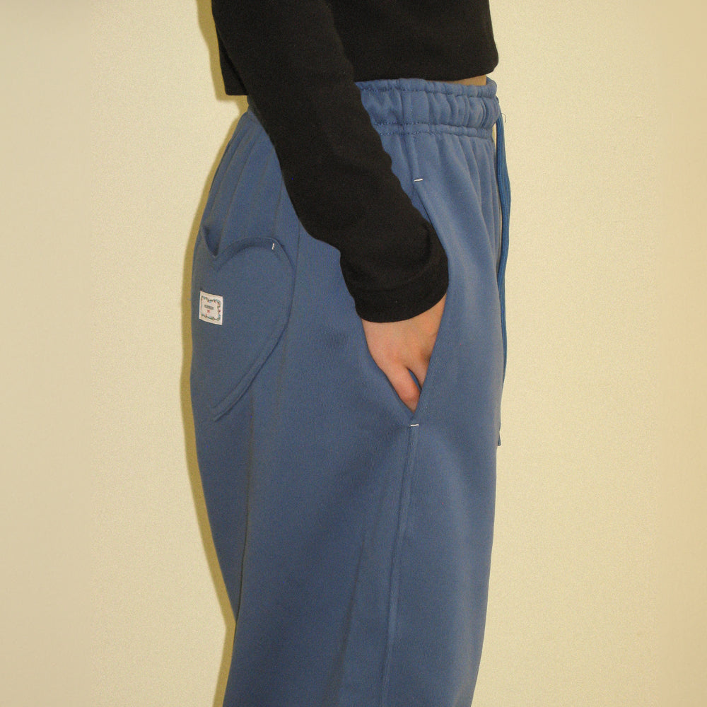 パンツ RONRON [Add Juri] BACK HEART STITCH POCKET SWEAT JOGGER PANT RONRON BACK HEART STITCH POCKET SWEAT JOGGER PANTS BLACK