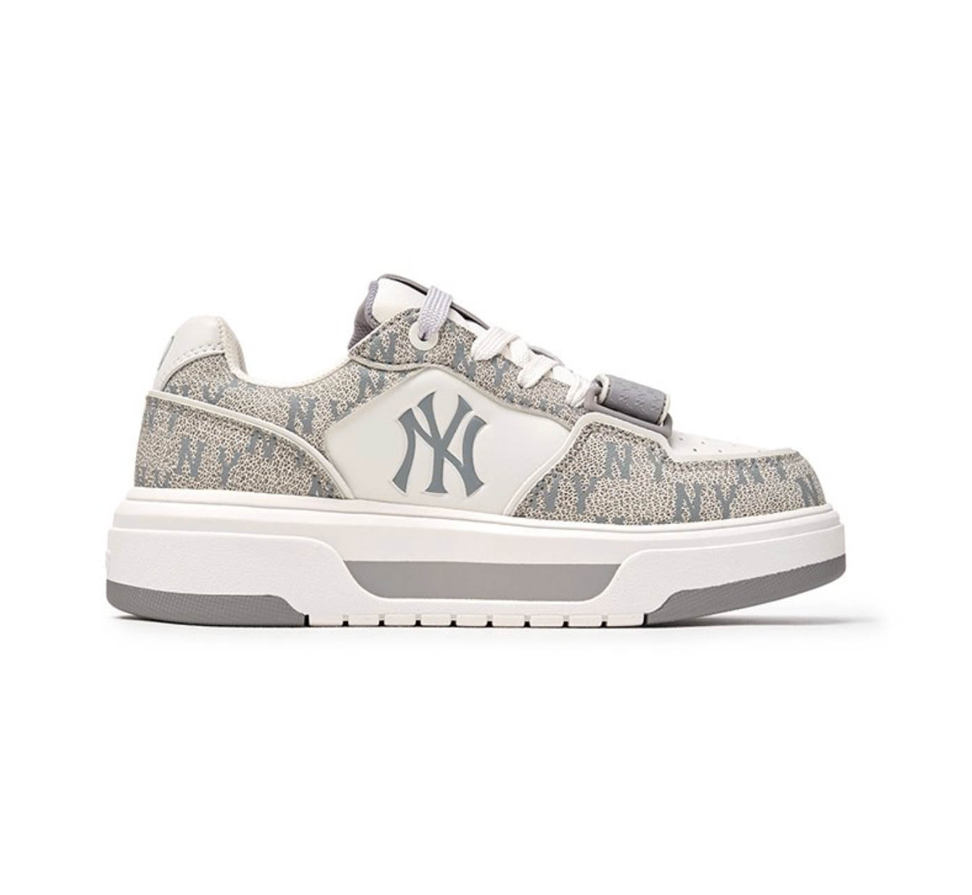 MLB CHUNKY LINER POCKET MONOGRAM NY YANKEES SNEAKER (GREY