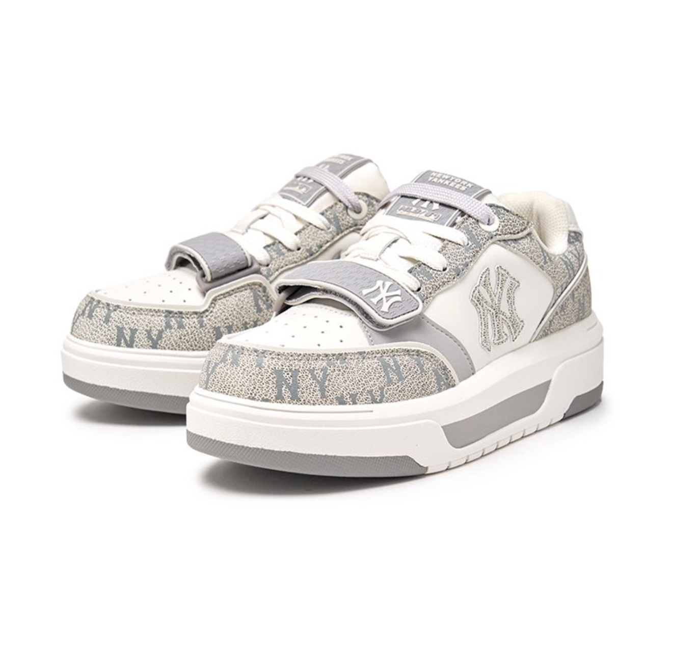 MLB CHUNKY LINER POCKET MONOGRAM NY YANKEES SNEAKER (GREY MLB CHUNKY LINER POCKET MONOGRAM NY YANKEES SNEAKER (GREY