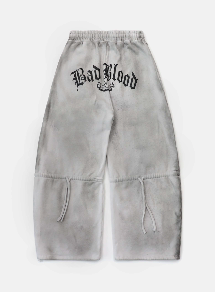 パンツ BADBLOOD Lion Patch 2 Way Curved Jogger BAD BLOOD Lion Patch 2-Way Curved Jogger - Washed White – SeoulSeoul