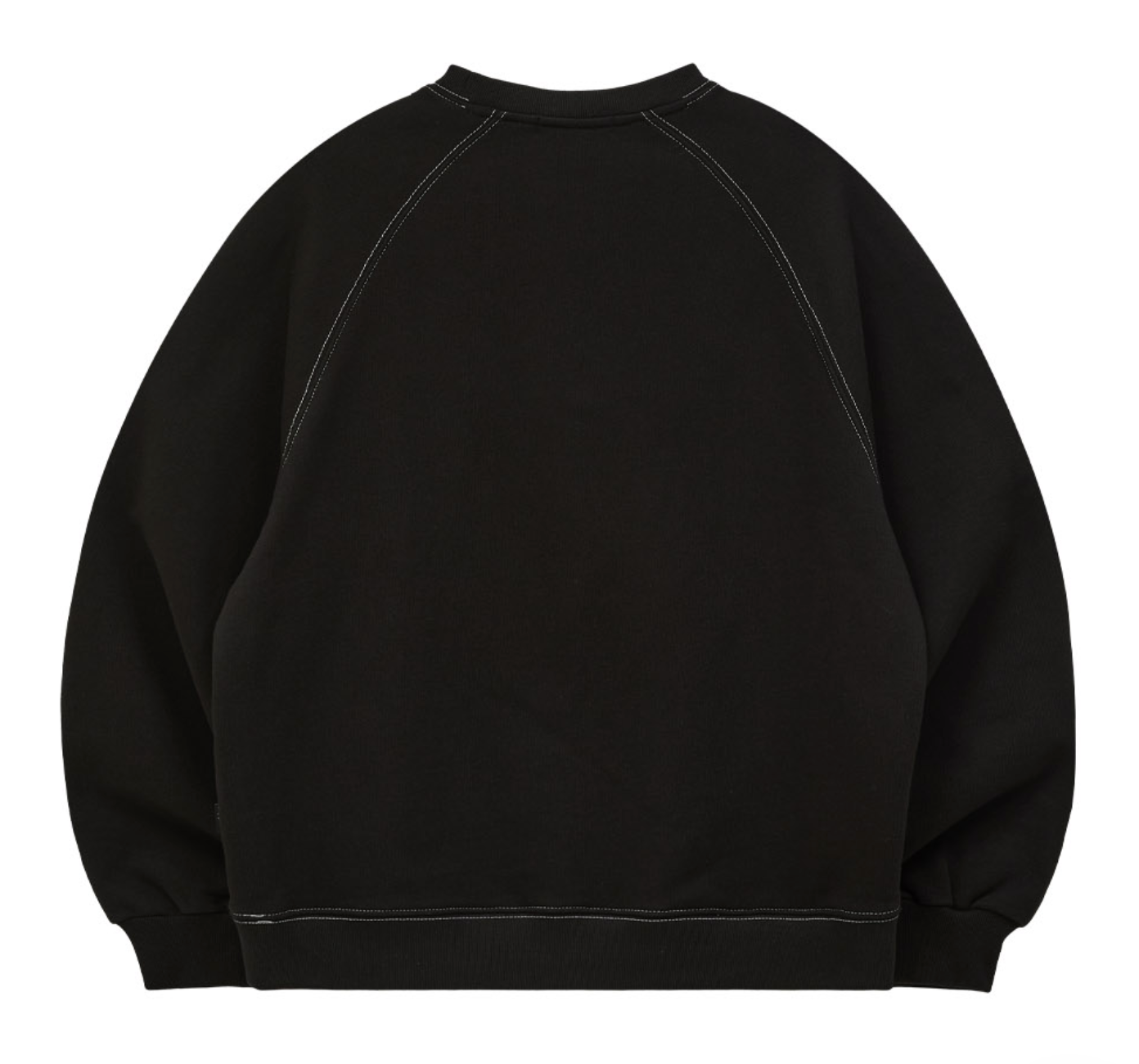 【WAIKEI】Oil Painting Maltese Raglan Sweatshirt 2色 WAIKEI Oil Painting Maltese Raglan Sweatshirt Black – SeoulSeoul
