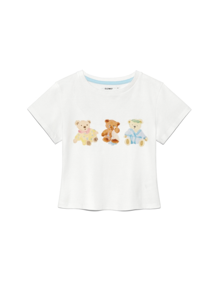【GLOWNY】 CRYING BABY TEE (WHITE) GLOWNY CRYING BABY TEE (WHITE) – SeoulSeoul