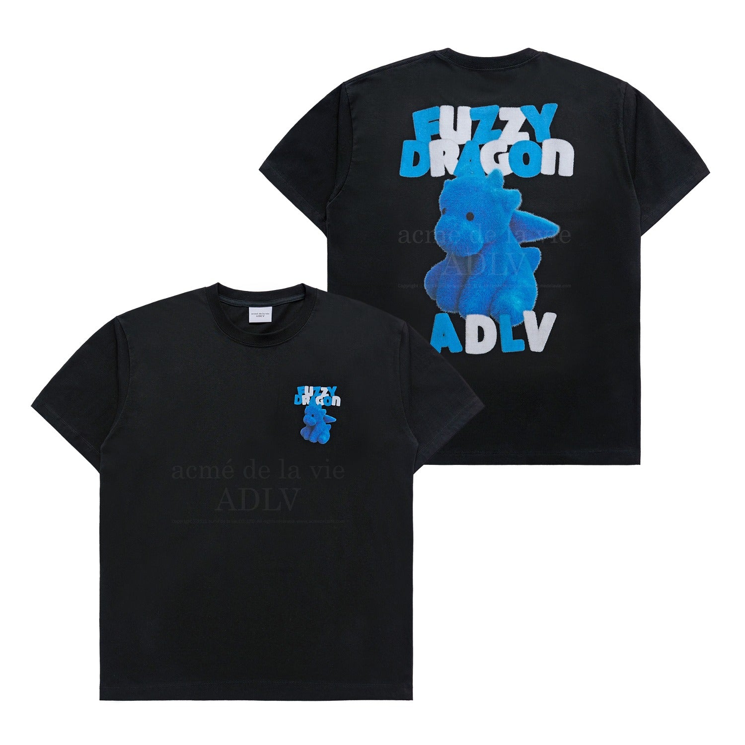 acmé de la vie ADLV BEAR DOLL FUZZY RABBIT SHORT SLEEVE T