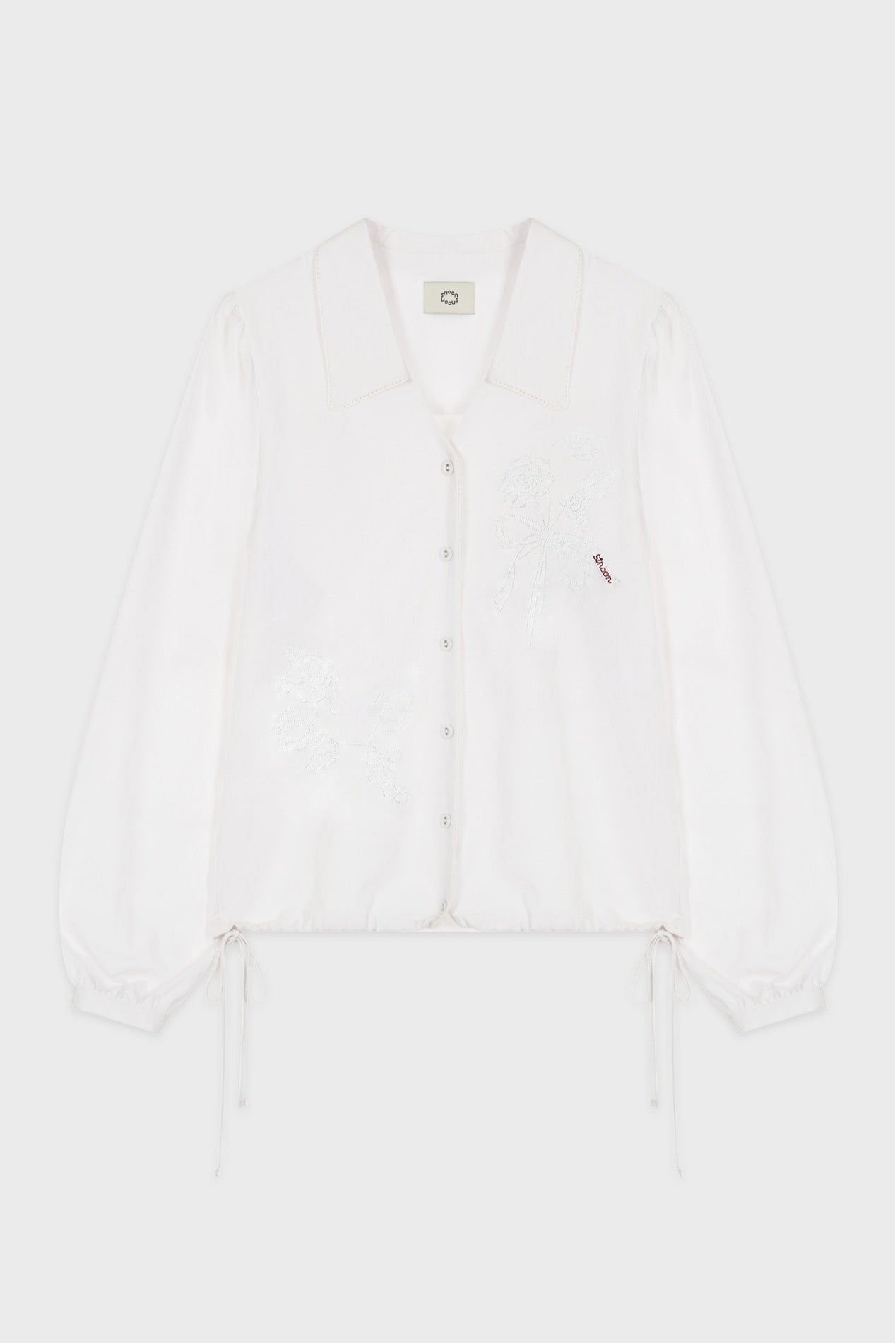 トップス SINOON V-Neck Lace Collar Lace Blouse Sinoon V-Neck Lace Collar Lace Blouse (White) – SeoulSeoul