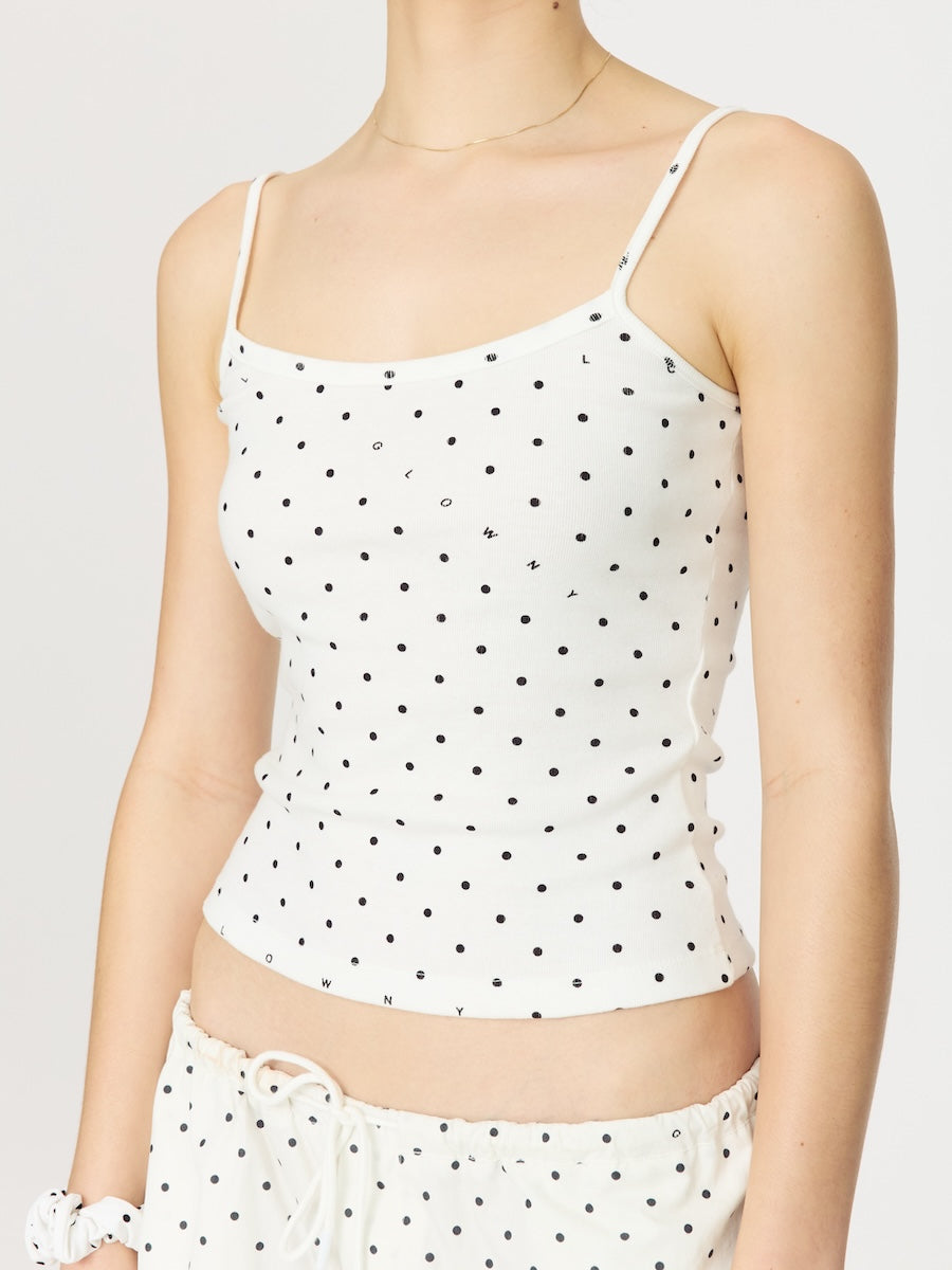 ★ GLOWNY★ WILD KNOT CAMISOLE 4 Colors GY25HSSL003 WILD KNOT CAMISOLE (TEDDY) - GLOWNY
