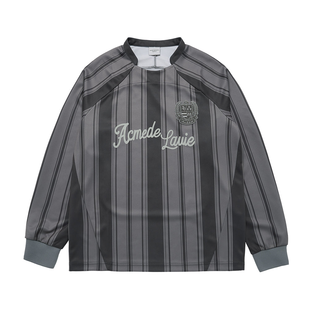 ADLV ♥ STRIPE FOOTBALL JERSEY LONG SLEEVE T-SHIRT acmé de la vie ADLV STRIPE FOOTBALL JERSEY LONG SLEEVE T