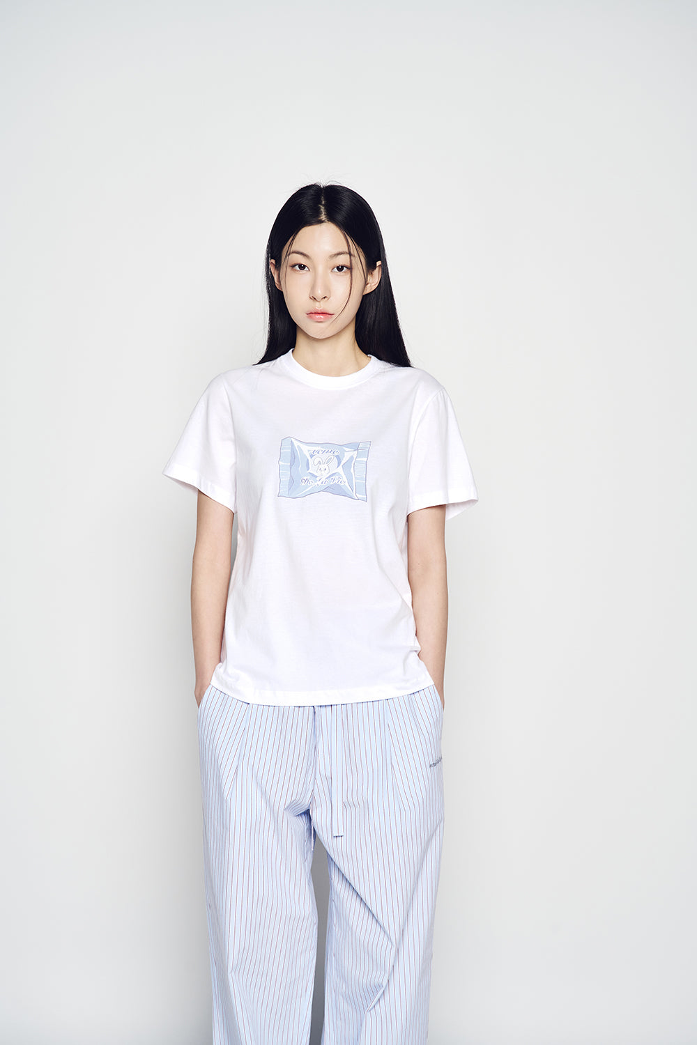 【ADLV】 WOMAN VERY BUNNY CANDY SHORT SLEEVE T-SHIRT acmé de la vie ADLV WOMAN VERY BUNNY CANDY SHORT SLEEVE T