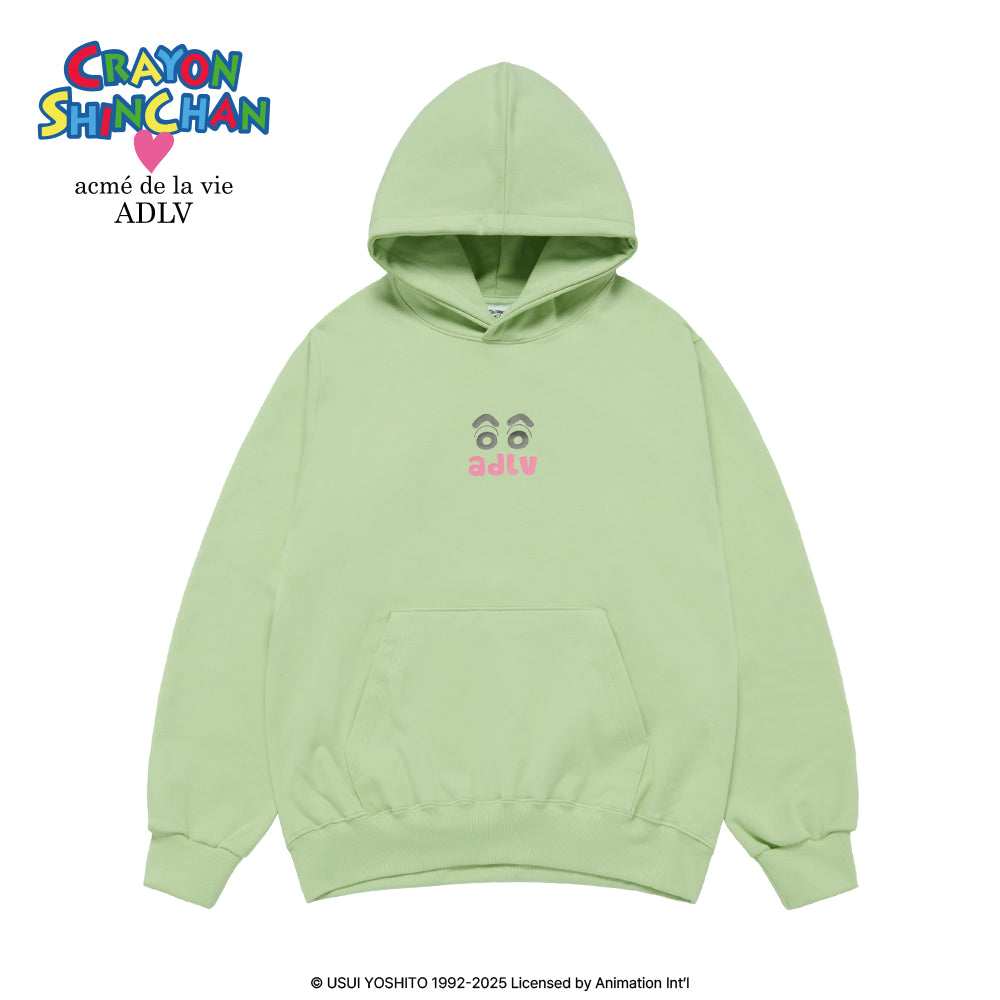 ADLV Shinchan & Friends Hoodie – Light Green Cozy Pullover