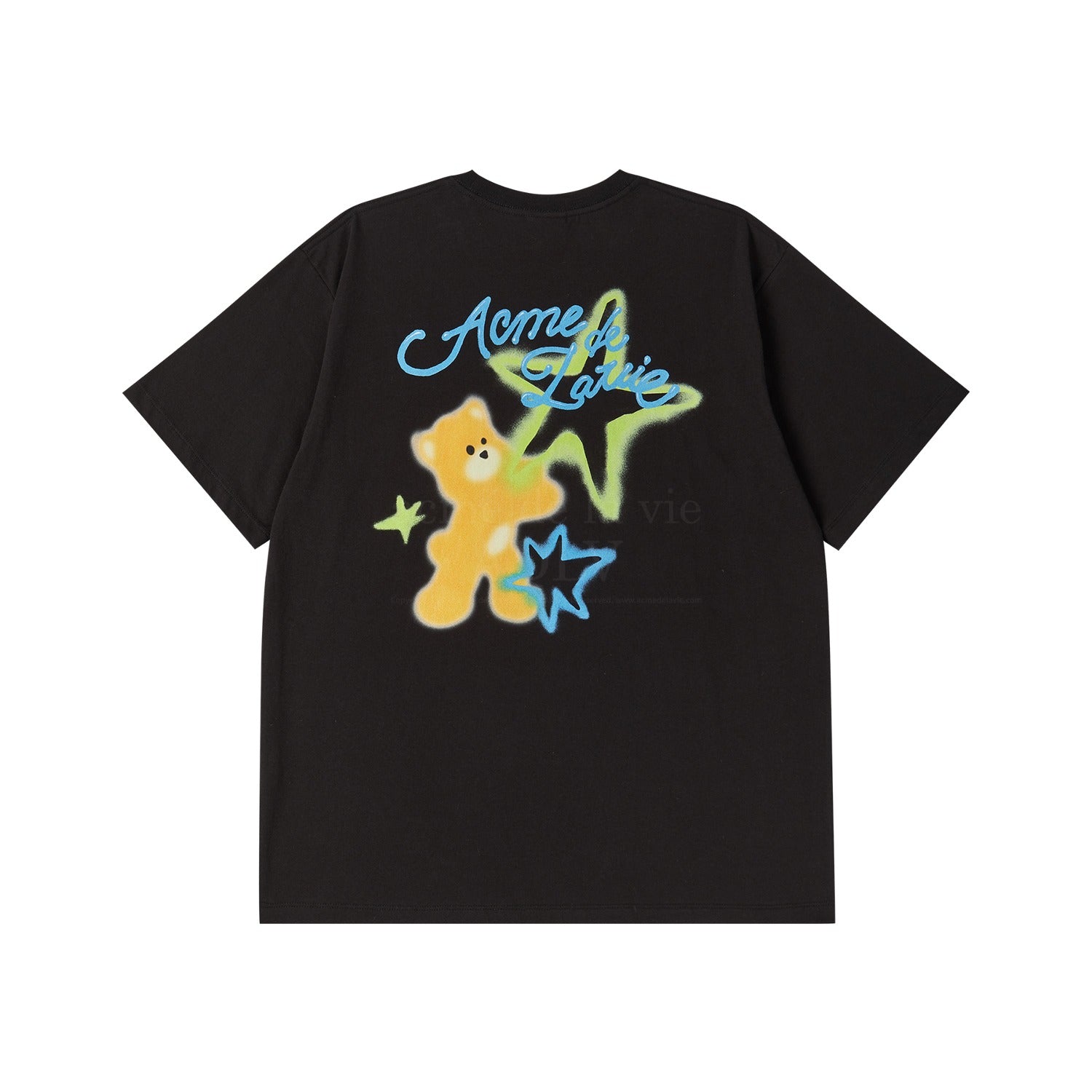 【ADLV】SCRIPT LOGO BEAR ARTWORK SHORT SLEEVE T-SHIRT acmé de la vie ADLV SCRIPT LOGO BEAR ARTWORK SHORT SLEEVE T