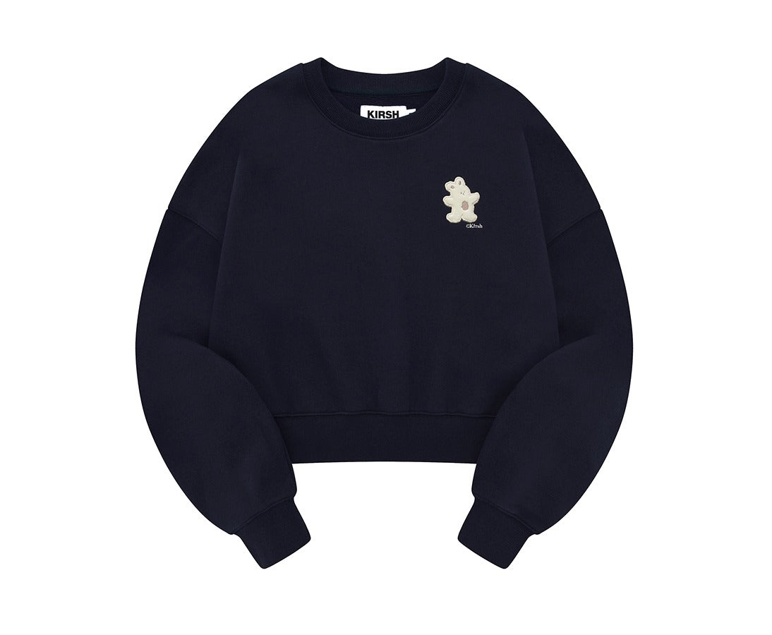 ★KIRSH★ Witty Bunny Wappen Crop Sweatshirt Mint WITTY BUNNY WAPPEN CROP SWEATSHIRT [MINT] - KIRSH | 60