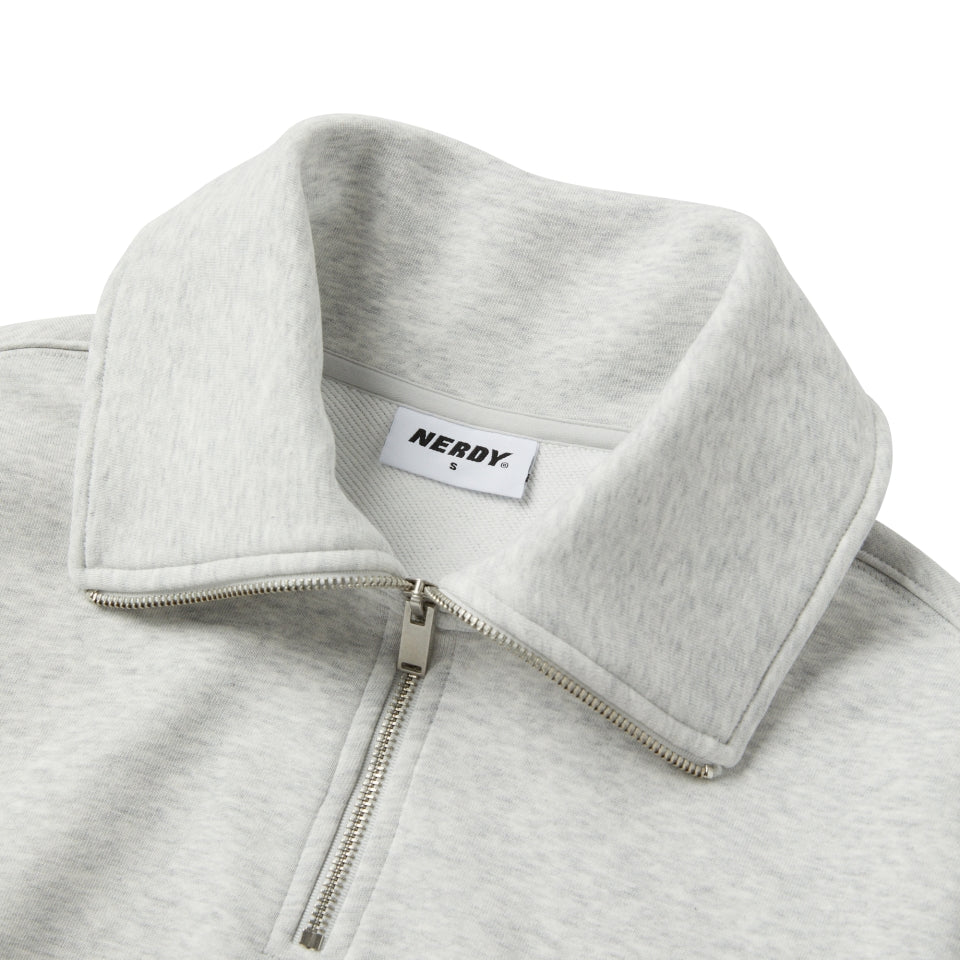 NERDY Souffle Crop Sweatshirt Melange White – SeoulSeoul