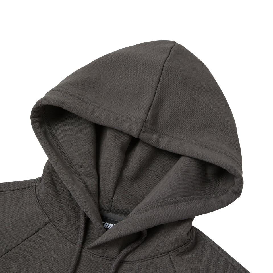 NERDY Culsive Logo Crop Pullover Hoodie Charcoal – SeoulSeoul