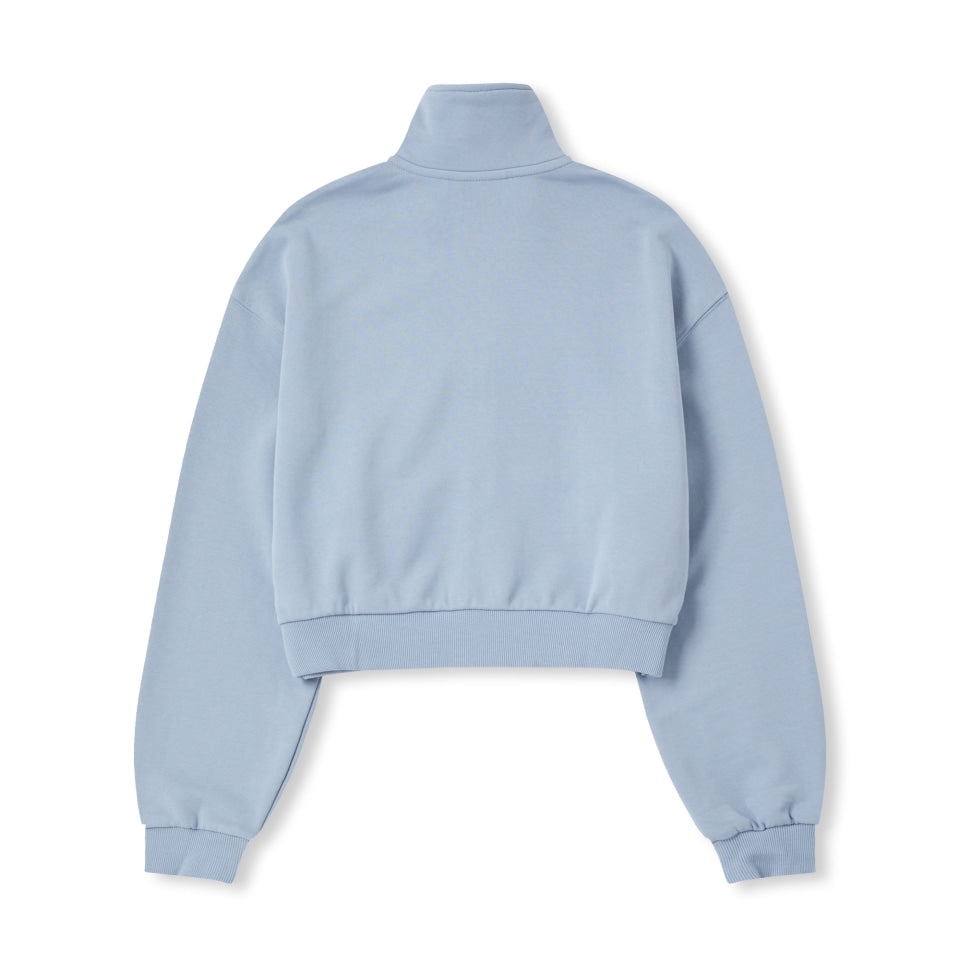 [ NERDY ]★24FW★WOMEN'S CULSIVE LOGO CROP SWEATSHIRT SET NERDY Culsive Logo Crop Sweatshirt Light Blue – SeoulSeoul