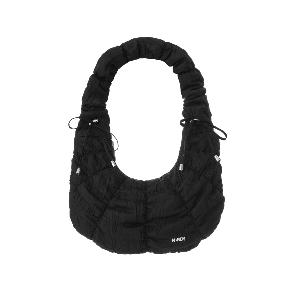 NERDY★韓国大人気 Pleats Ribbon Two Way Hobo Bag NERDY Mini Pleated Ribbon Hobo Bag Ivory – SeoulSeoul
