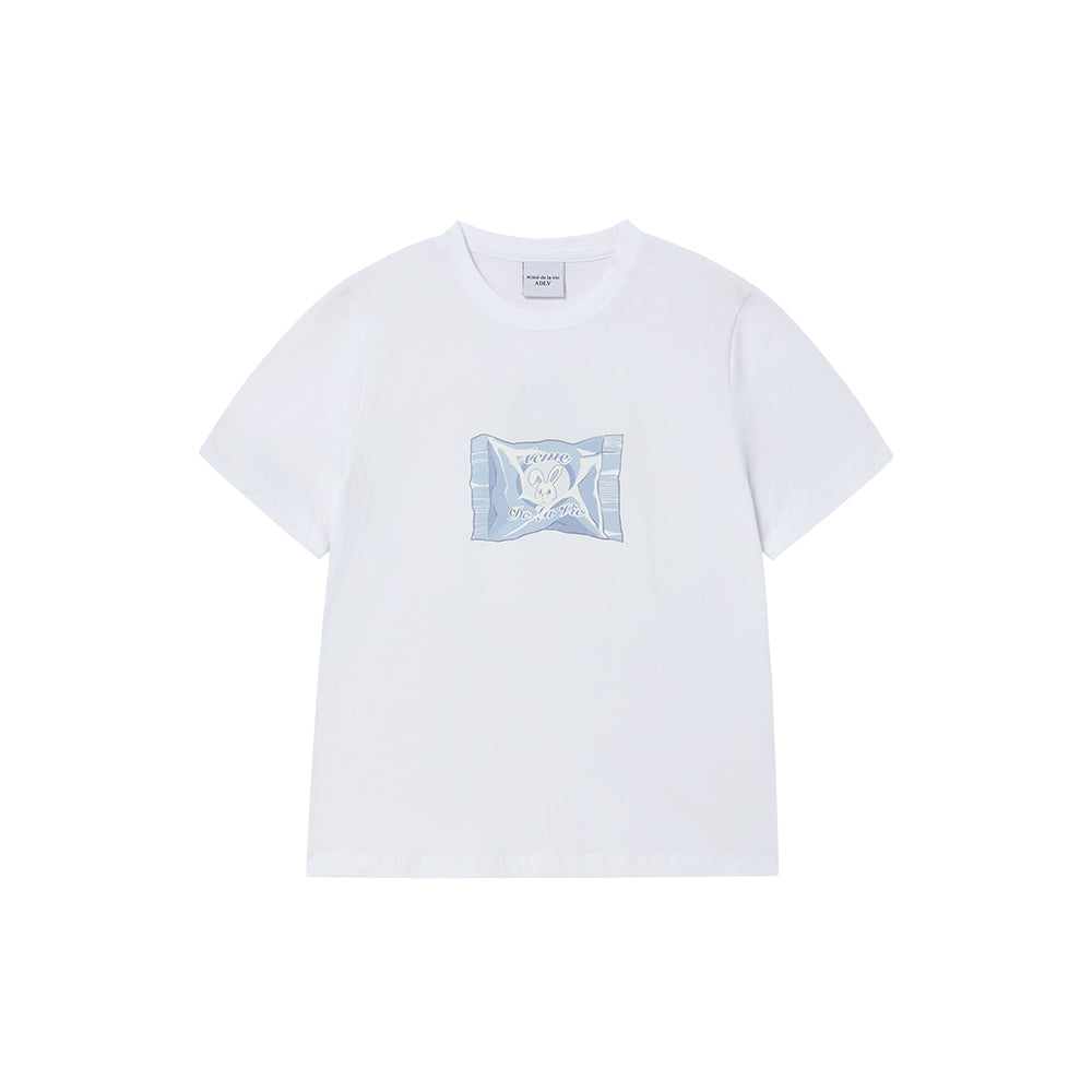 【ADLV】 WOMAN VERY BUNNY CANDY SHORT SLEEVE T-SHIRT acmé de la vie ADLV WOMAN VERY BUNNY CANDY SHORT SLEEVE T