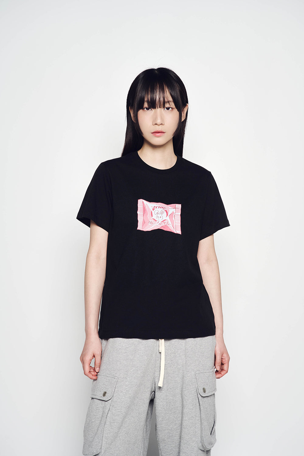 【ADLV】 WOMAN VERY BUNNY CANDY SHORT SLEEVE T-SHIRT acmé de la vie ADLV WOMAN VERY BUNNY CANDY SHORT SLEEVE T