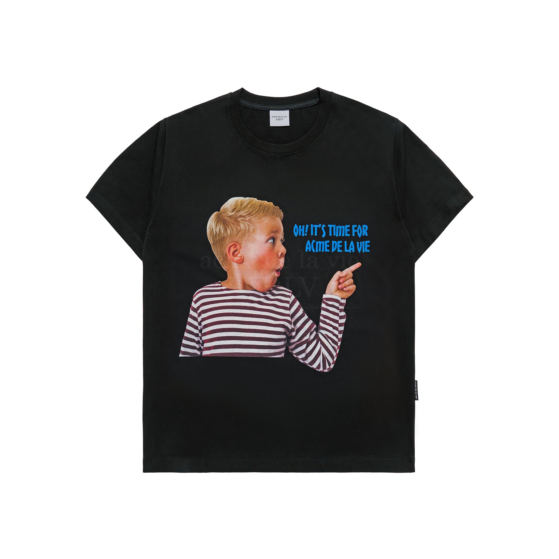 【ADLV】FINGER-POINTING LETTERING SHORT SLEEVE T-SHIRT acmé de la vie ADLV FINGER-POINTING LETTERING BABY FACE