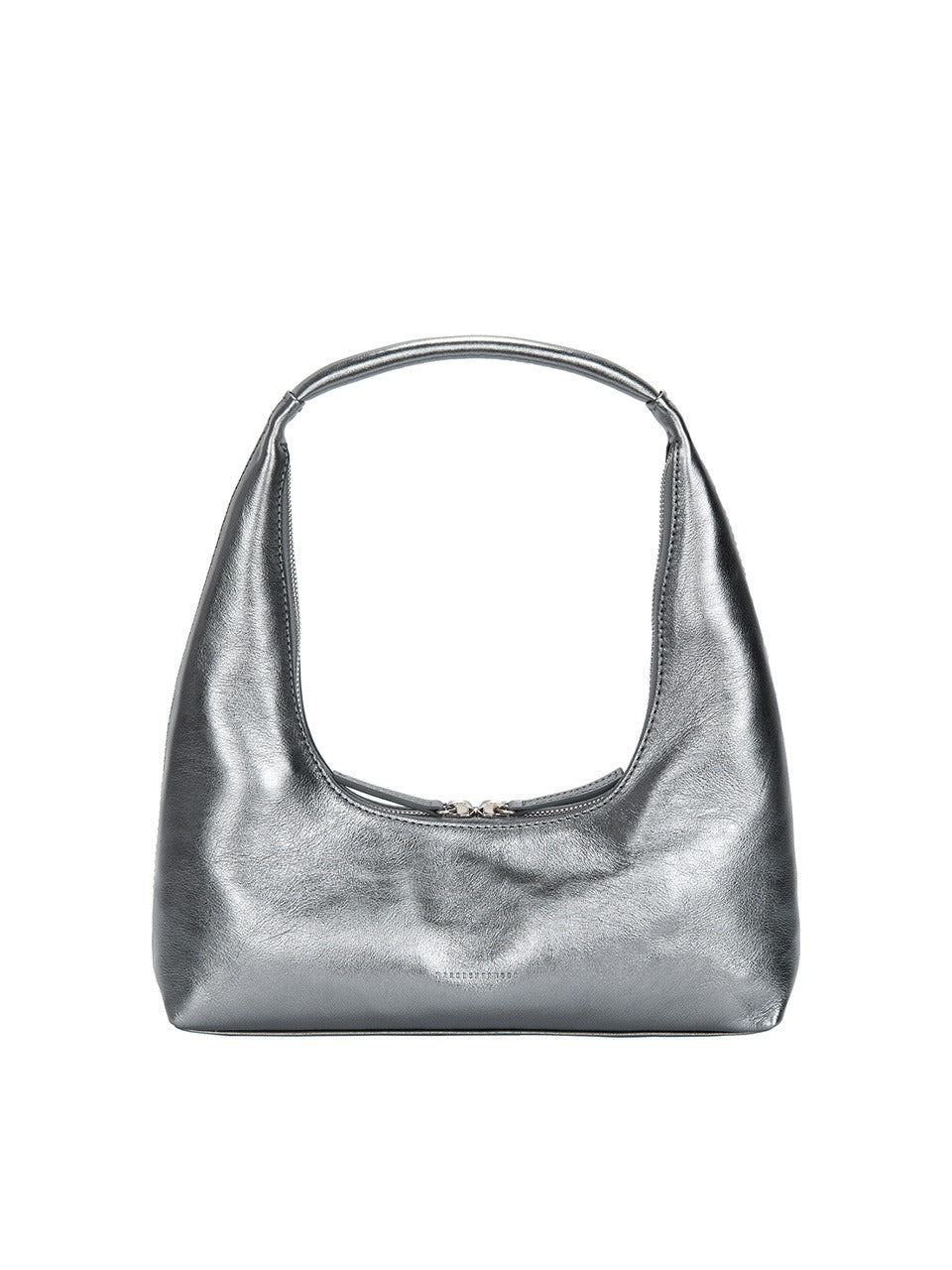 [Margesherwood ] /☆HOBO SHOULDER/llic grey foiled plain MARGESHERWOOD HOBO SHOULDER_metallic grey foiled plain
