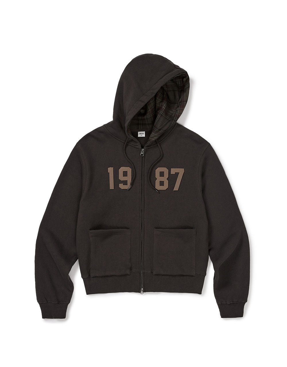 パーカー・フーディ 87MM Mmlg CHECK PATTERN HOOD ZIPUP WOODY BROWN MMLGBD2THZ047 MMLG CHECK PATTERN HOOD ZIPUP (WOODY BROWN) – SeoulSeoul