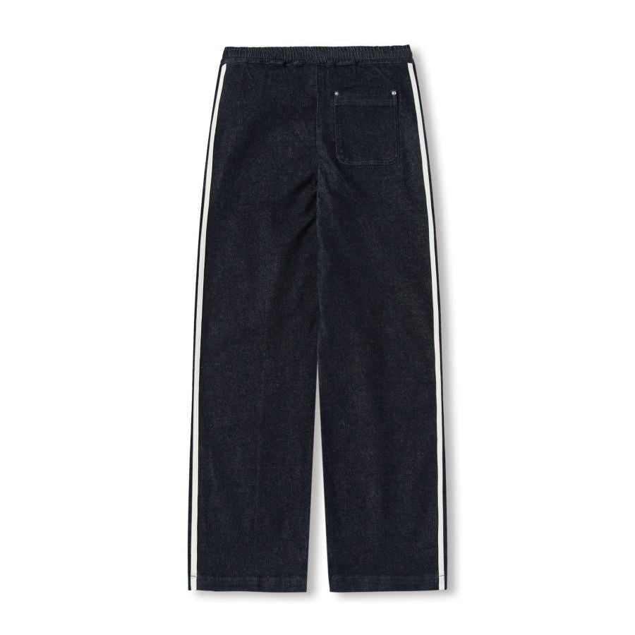 ☆NERDY☆ Women's Satin Track Pants Navy Circuit Track Pants