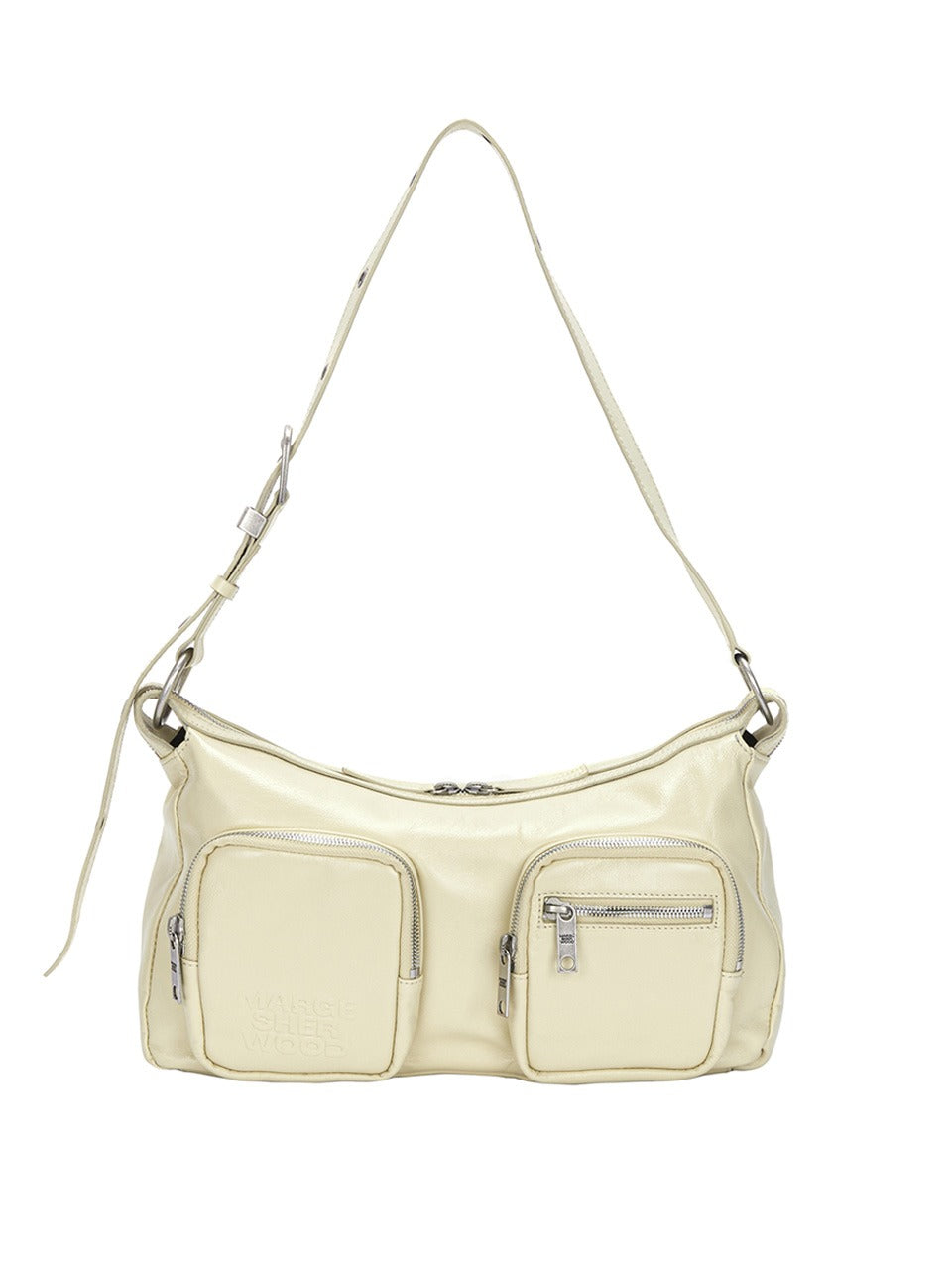 [Margesherwood ] / ☆ OUTPOCKET HOBO/blond wood glossy plain MARGESHERWOOD OUTPOCKET HOBO_blond wood glossy plain