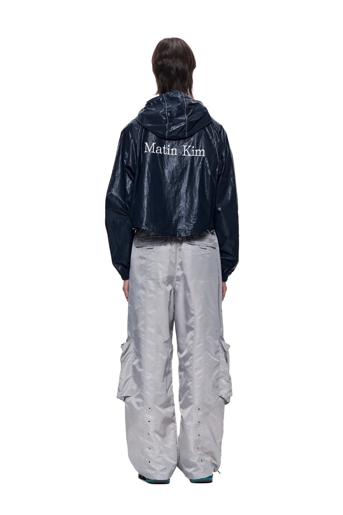 【Matin Kim】マーティンキム CROP HOODY COATING JUMPER Matin Kim】マーティンキム CROP HOODY COATING JUMPER (Matin