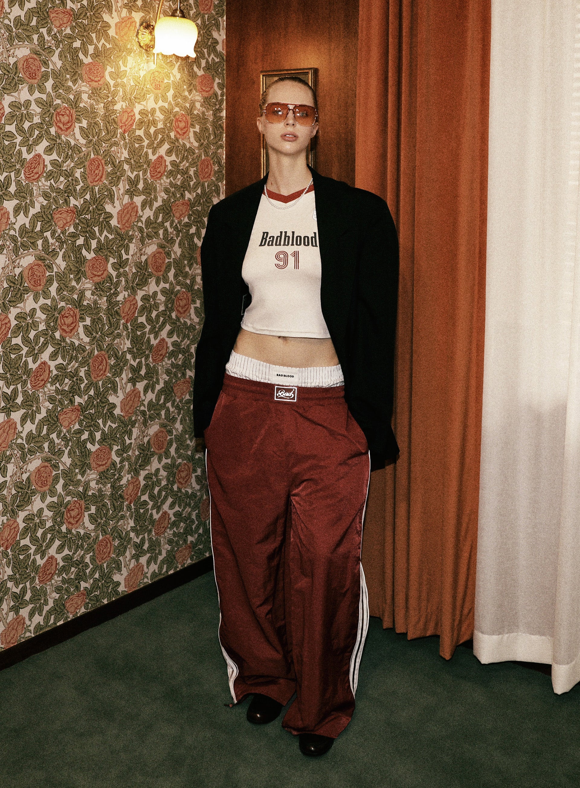 パンツ BADBLOOD Billy SS Track Pants Red w-pts24-027 BAD BLOOD Billy SS Track Pants - Red – SeoulSeoul