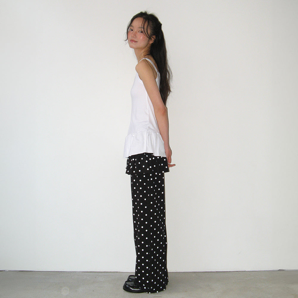 ◆RONRON◆ CANCAN RUFFLE BANDING DENIM PANTSKIRT BLACK MUSINSA | RONRON CANCAN RUFFLE BANDING DENIM PANTSKIRT BLACK