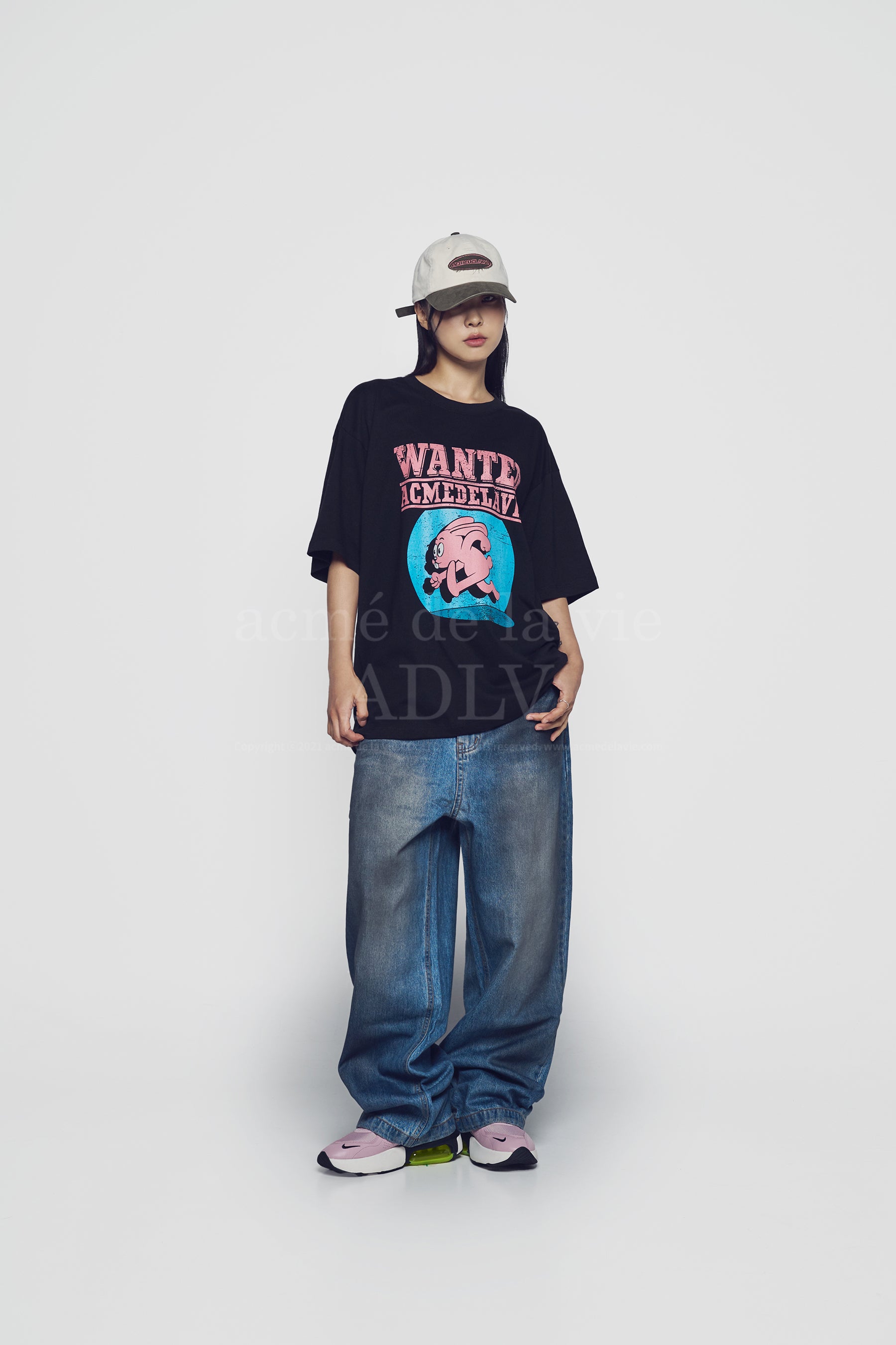Tシャツ・カットソー ACME DE LA VIE WANTED RABBIT ARTWORK SHORT SLEEVE T-SHIRT acmé de la vie ADLV WANTED RABBIT ARTWORK SHORT SLEEVE T