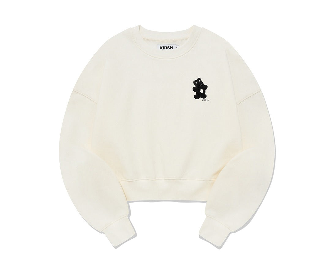 KIRSH WITTY BUNNY WAPPEN CROP SWEATSHIRT – SeoulSeoul