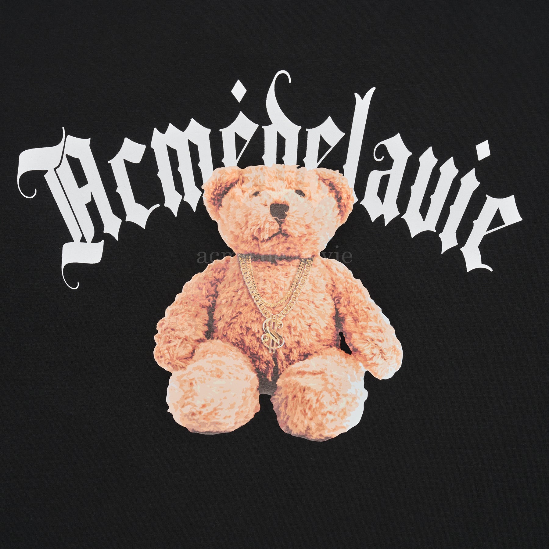 acmé de la vie ADLV GOLD CHAIN BEAR DOLL SHORT SLEEVE T