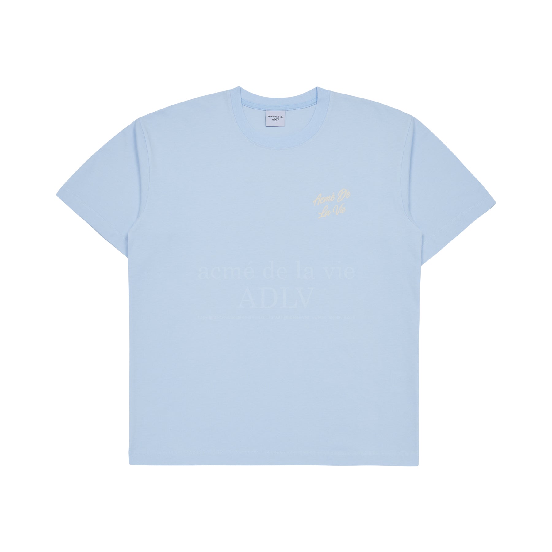 【ADLV】 VINTAGE FLOW FONT PIGMENT SHORT SLEEVE T-SHIRT acme de la vie