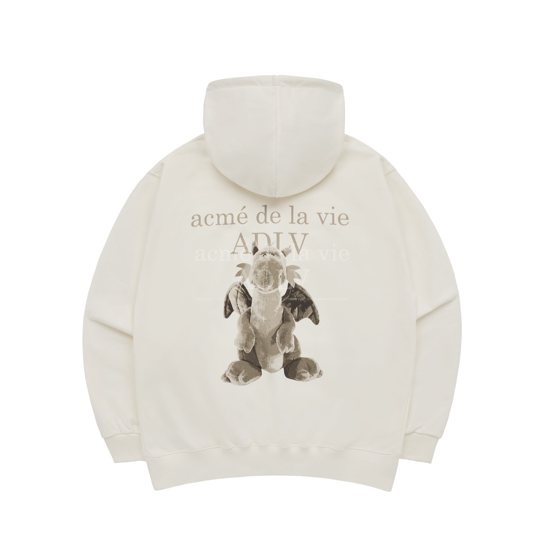 ★acme de la vie★ FUZZY DRAGON ARTWORK HOODIE BLACK ADLV-24 acmé de la vie ADLV FUZZY DRAGON ARTWORK HOODIE BLACK