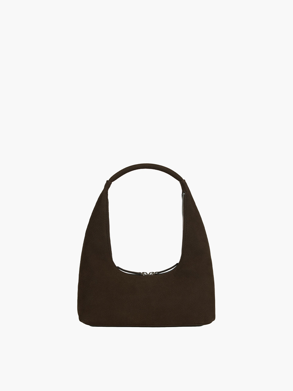 Brown handbag on a white background