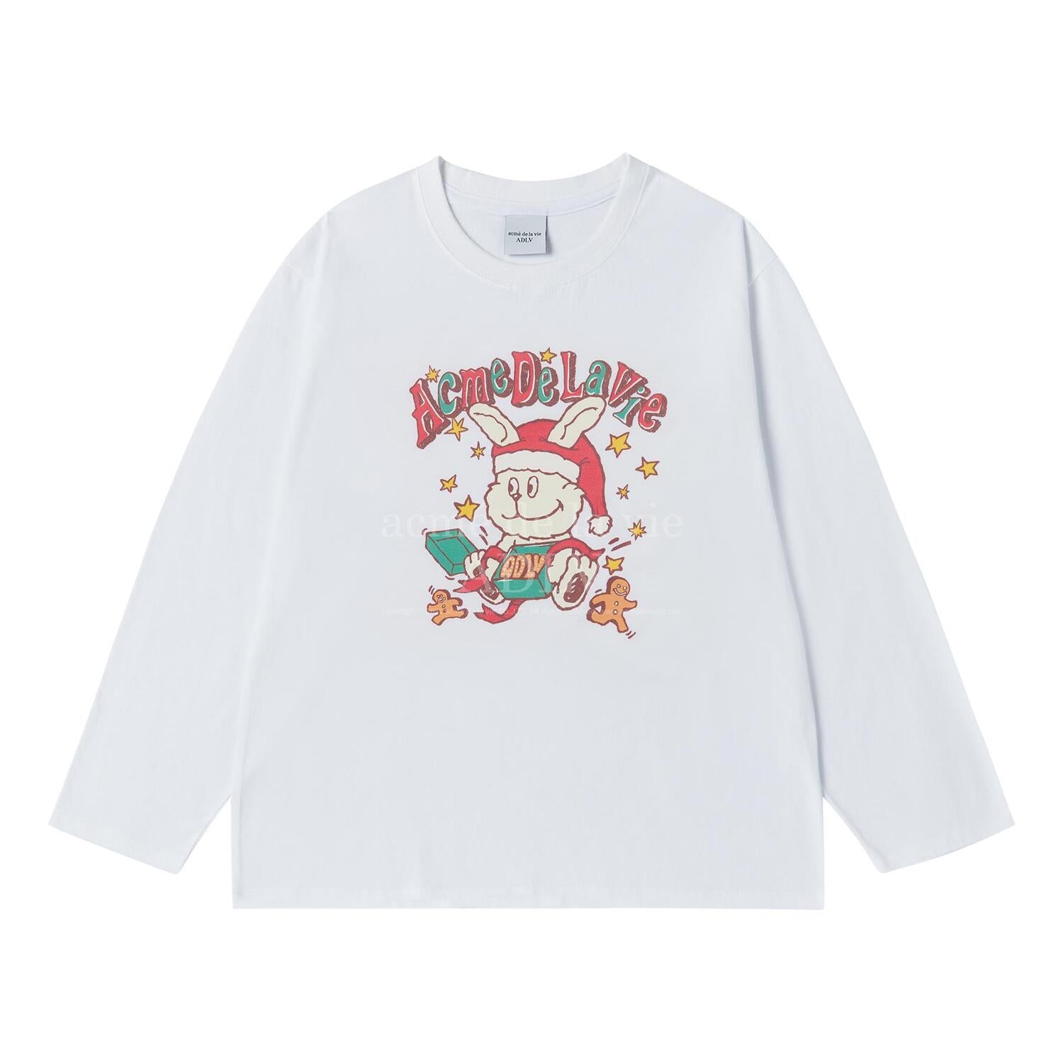 [ADLV] SANTA RABBIT PRESENT LONG SLEEVE T SHIRT /追跡付 acmé de la vie ADLV SANTA RABBIT PRESENT LONG SLEEVE T-SHIRT
