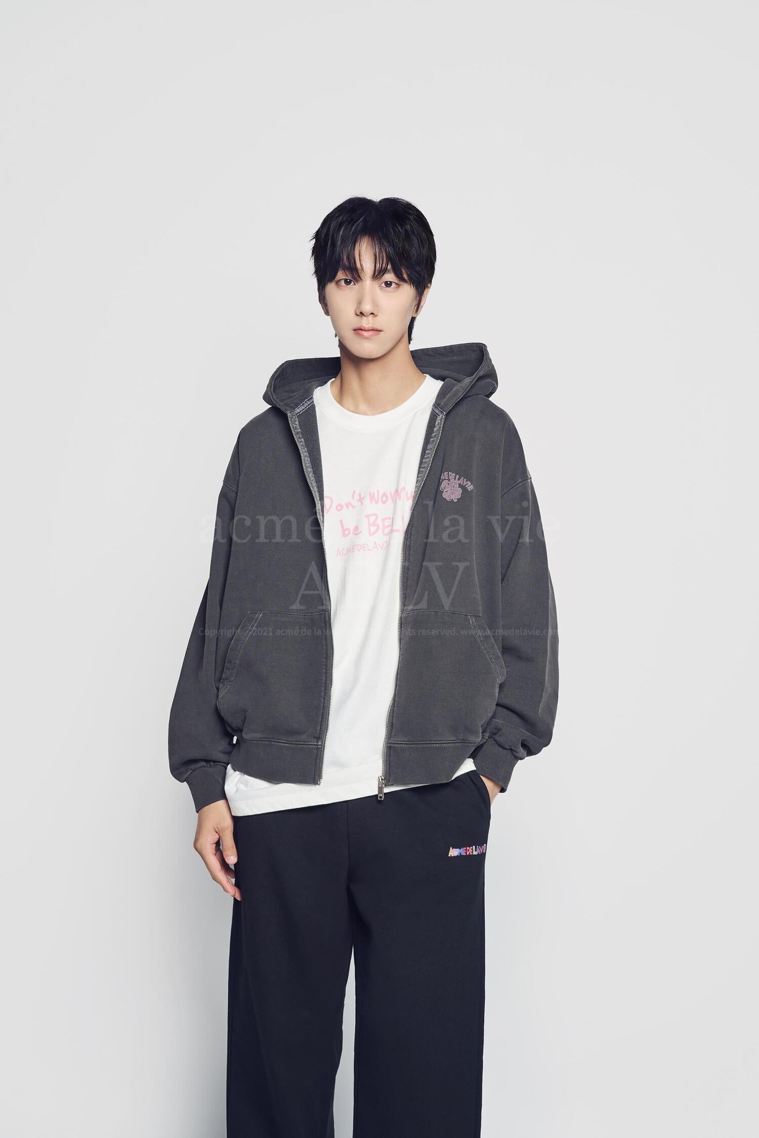パーカー・フーディ ACME DE LA VIE CLOVER BELLY PIGMENT HOODIE ZIP UP acmé de la vie BELLY GOM X ADLV CLOVER BELLY PIGMENT HOODIE