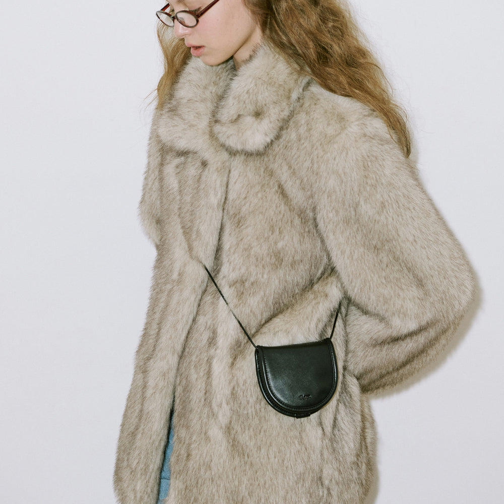 Sinoon Heavy Mix Fur Jacket (Ash Brown) – SeoulSeoul 
