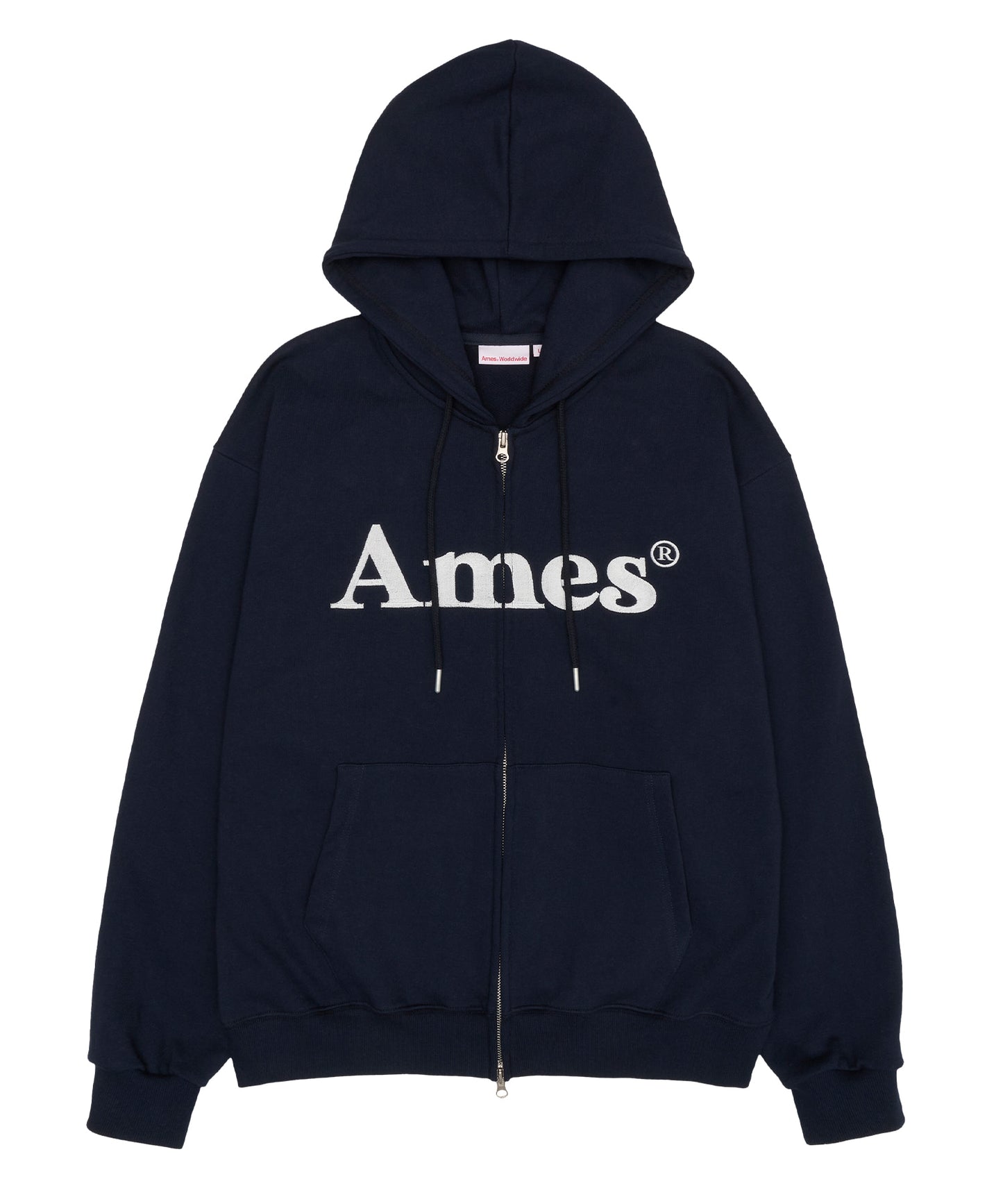 Ames NUMBERING APPLIQUE HOODIE OATMEAL