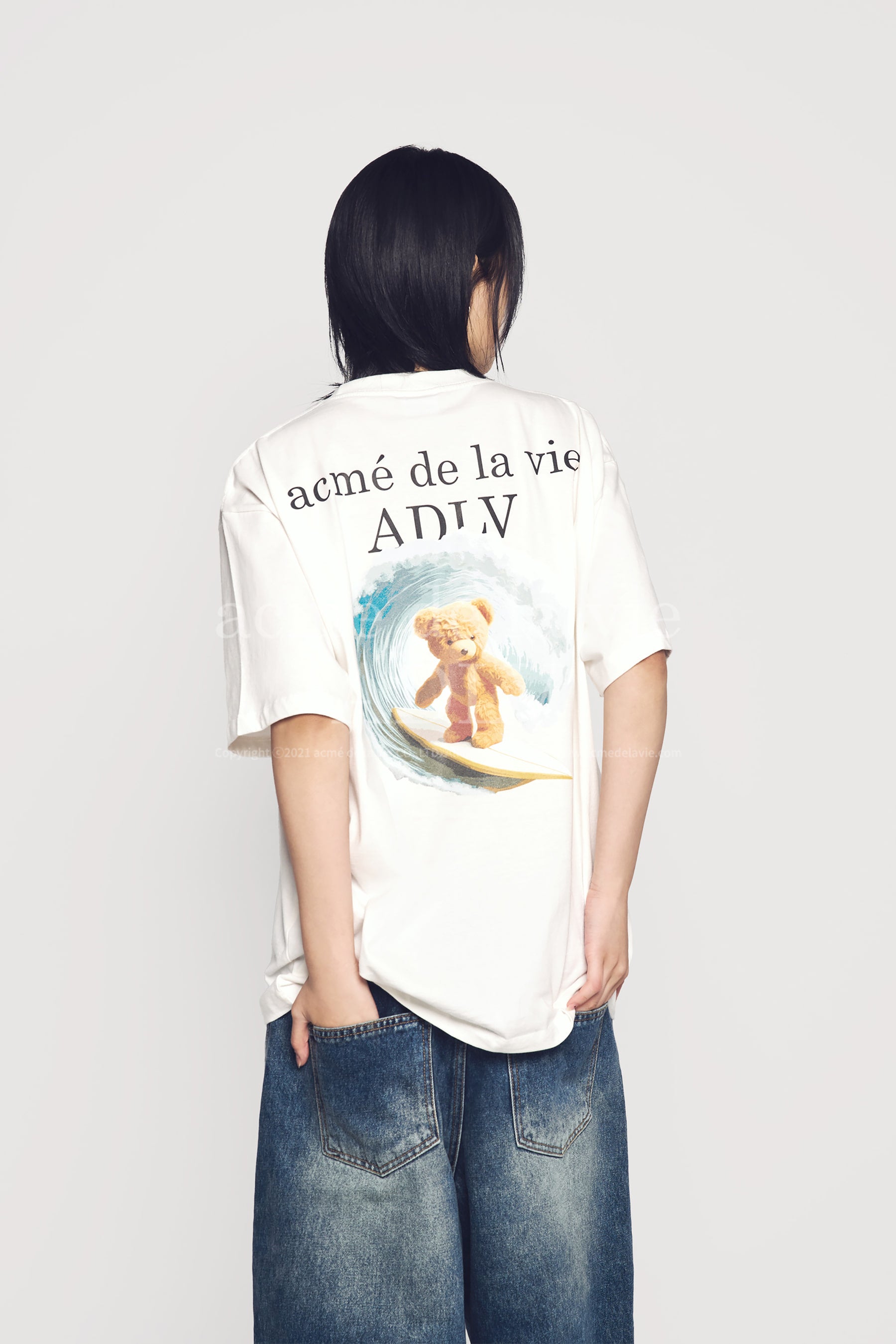 【ADLV】WOMAN SURFING STANDARD SHORT SLEEVE TSHIRT ADLV WOMAN SURFING OPANCHU USAGI STANDARD SHORT SLEEVE T