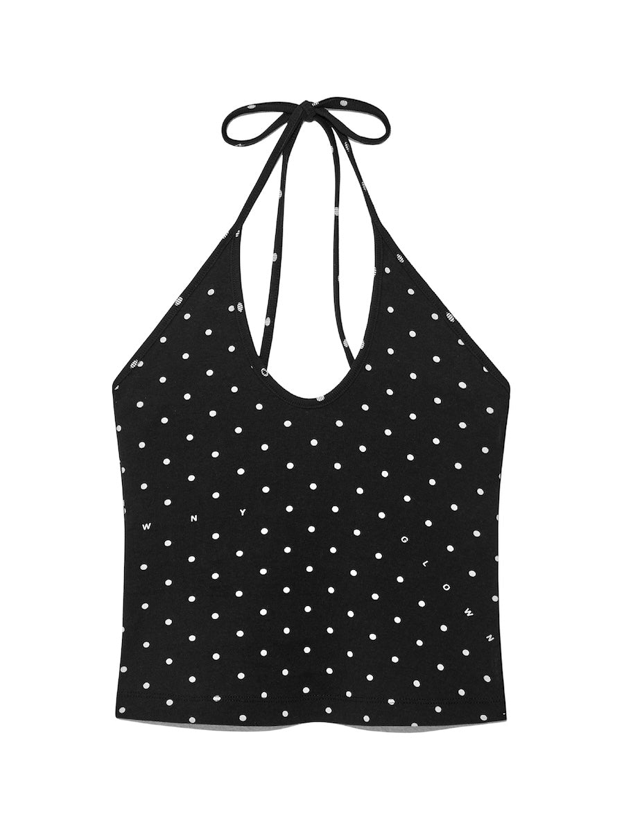 GLOWNY WILD HALTER CAMISOLE (ONYX FLECK) – SeoulSeoul