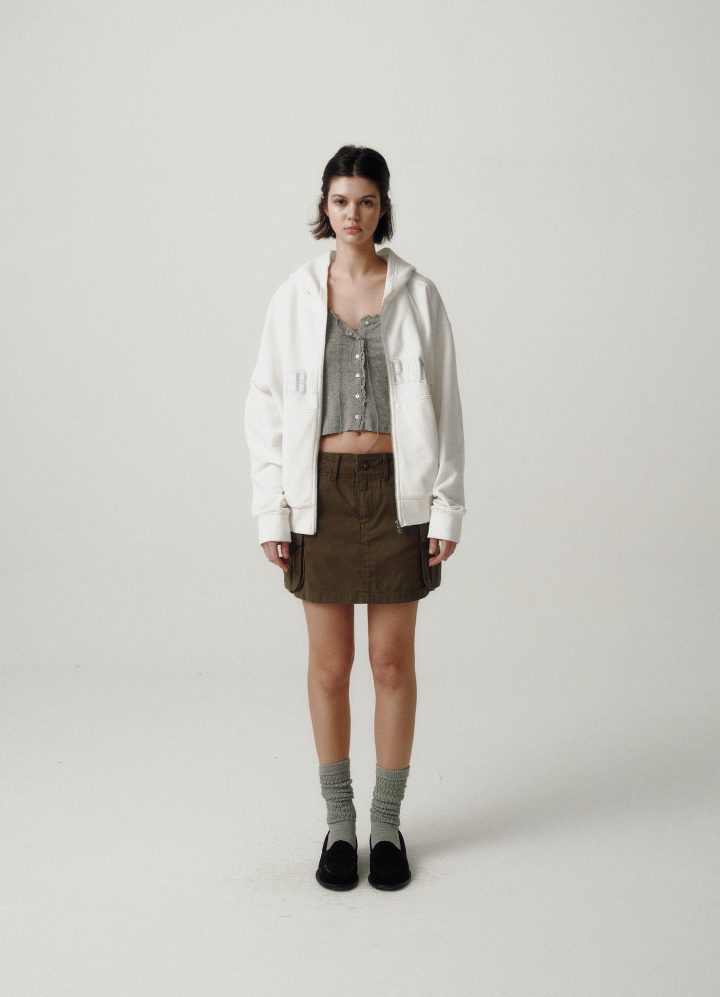 トップス The Barnnet Campie Sweat Zip-Up Hoodie the Barnnet Grey Campie Sweat Zip-Up Hoodie Jacket – Comfortable