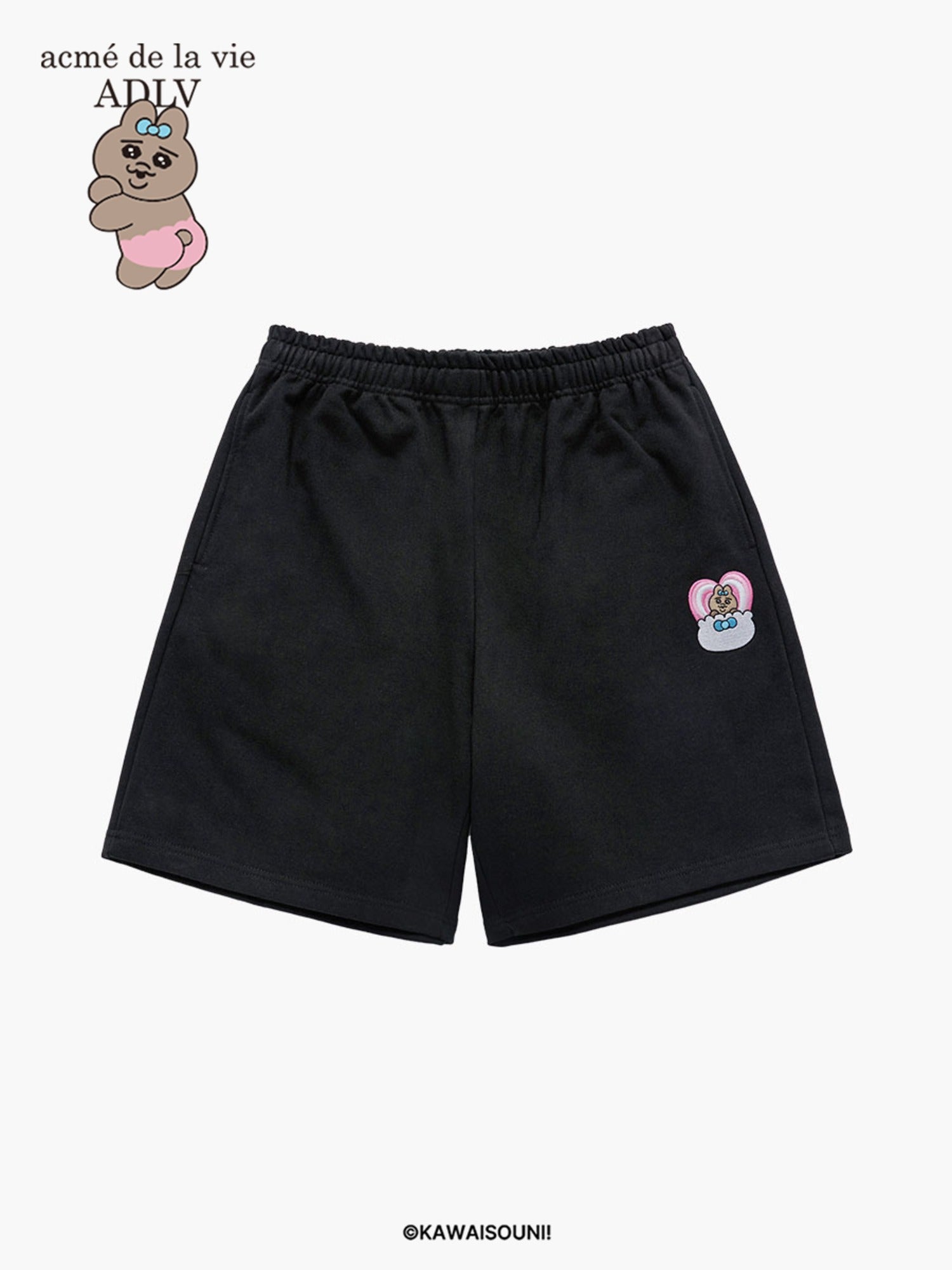 【ADLV】 OPANCHU USAGI ZURRY SHORT PANTS acmé de la vie ADLV OPANCHU USAGI ZURRY SHORT PANTS BLACK