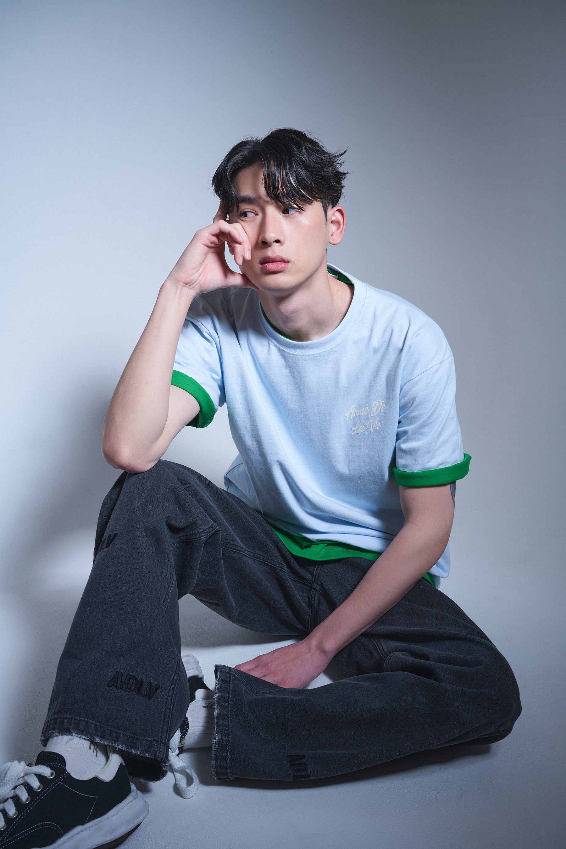 [ADLV] HALF TONE SYMBOL PRINTING SHORT SLEEVE T-SHIRT/追跡付 Acme De La Vie ADLV Half Tone Symbol Printing T-shirt – True OG