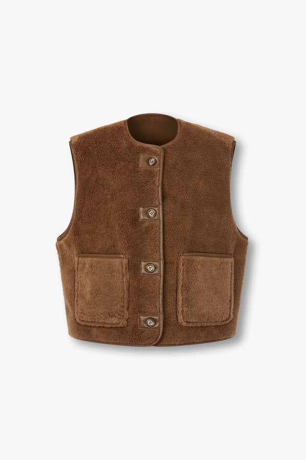 STUDIO TOMBOY Muffler Set Mustang Vest Brown – SeoulSeoul