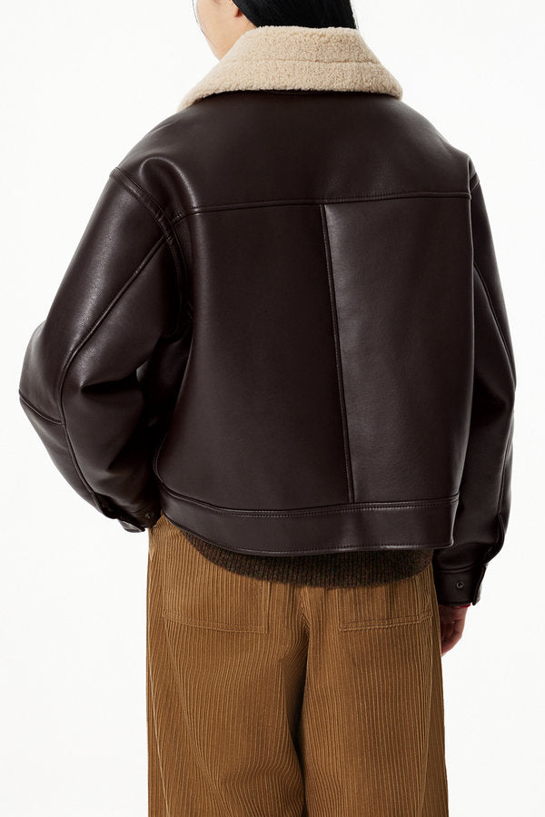 STUDIO TOMBOY High Neck Rider Overfit Mustang Dark Brown – SeoulSeoul