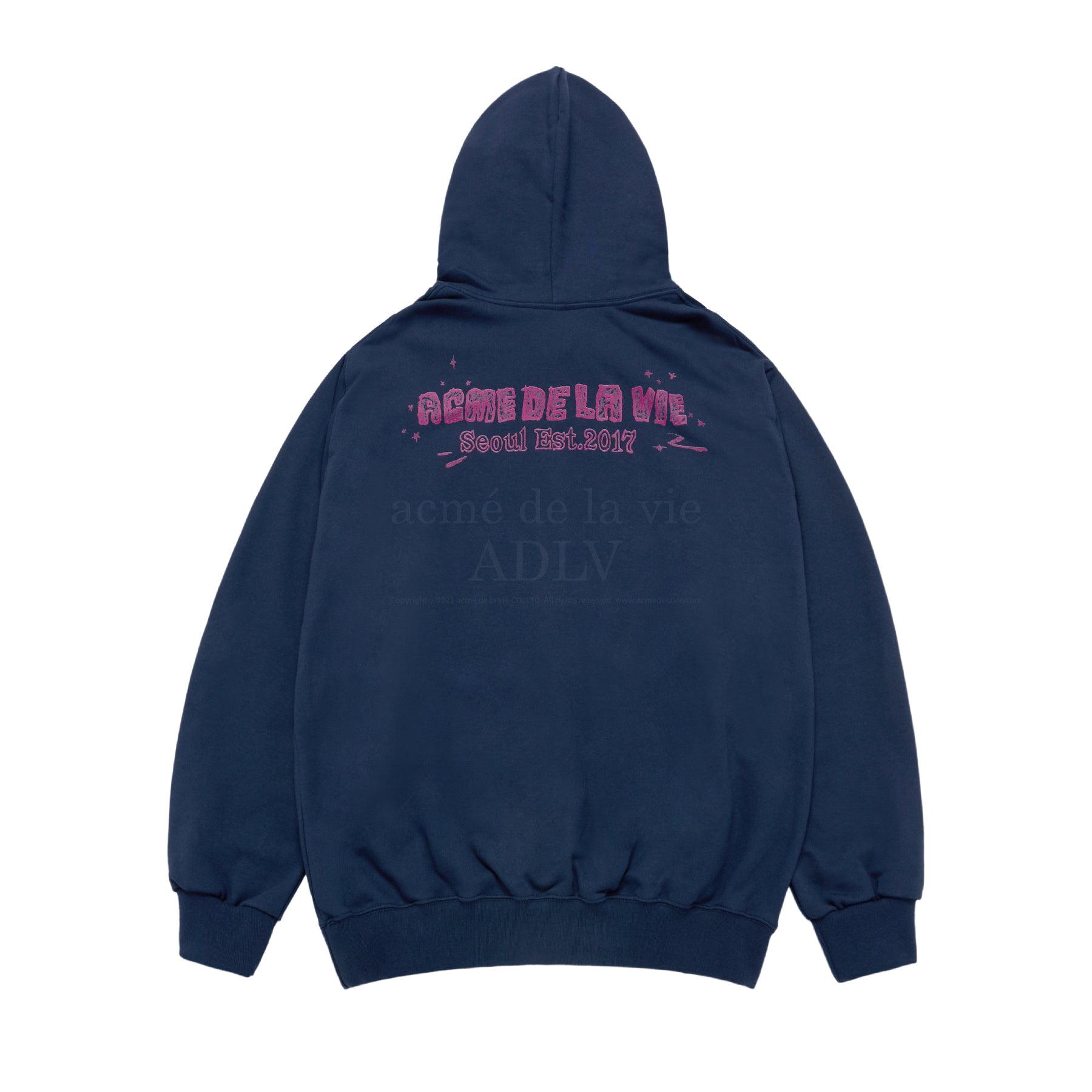 acmé de la vie ADLV HAND SKETCH BEAR HOODIE NAVY – SeoulSeoul
