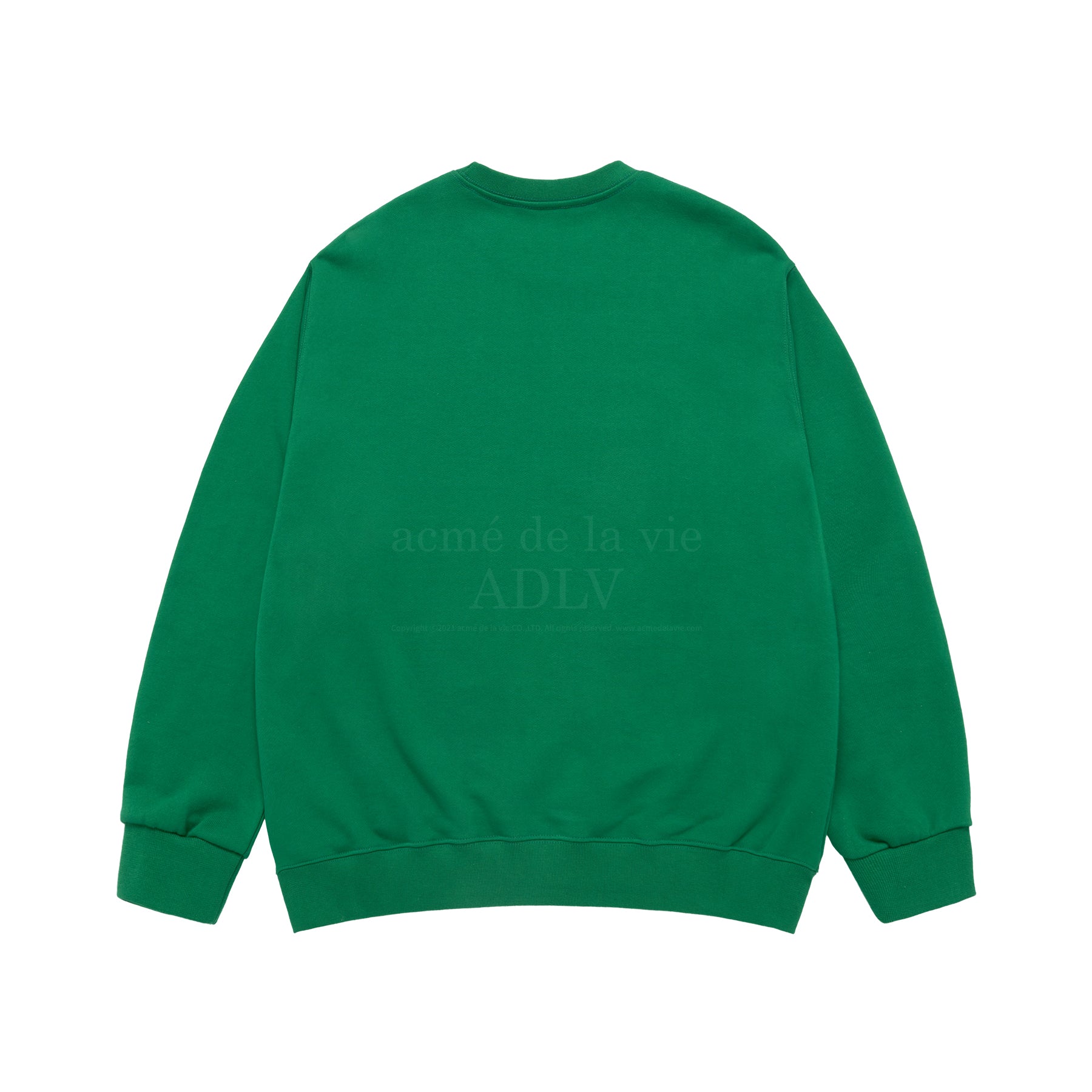 acmé de la vie ADLV RUNNING SANTA BEAR SWEATSHIRT GREEN