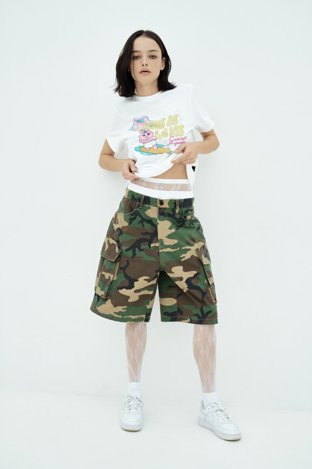 【ADLV】 WOMAN SURFING OPANCHU USAGI STANDARD T-SHIRT ADLV WOMAN SURFING OPANCHU USAGI STANDARD SHORT SLEEVE T