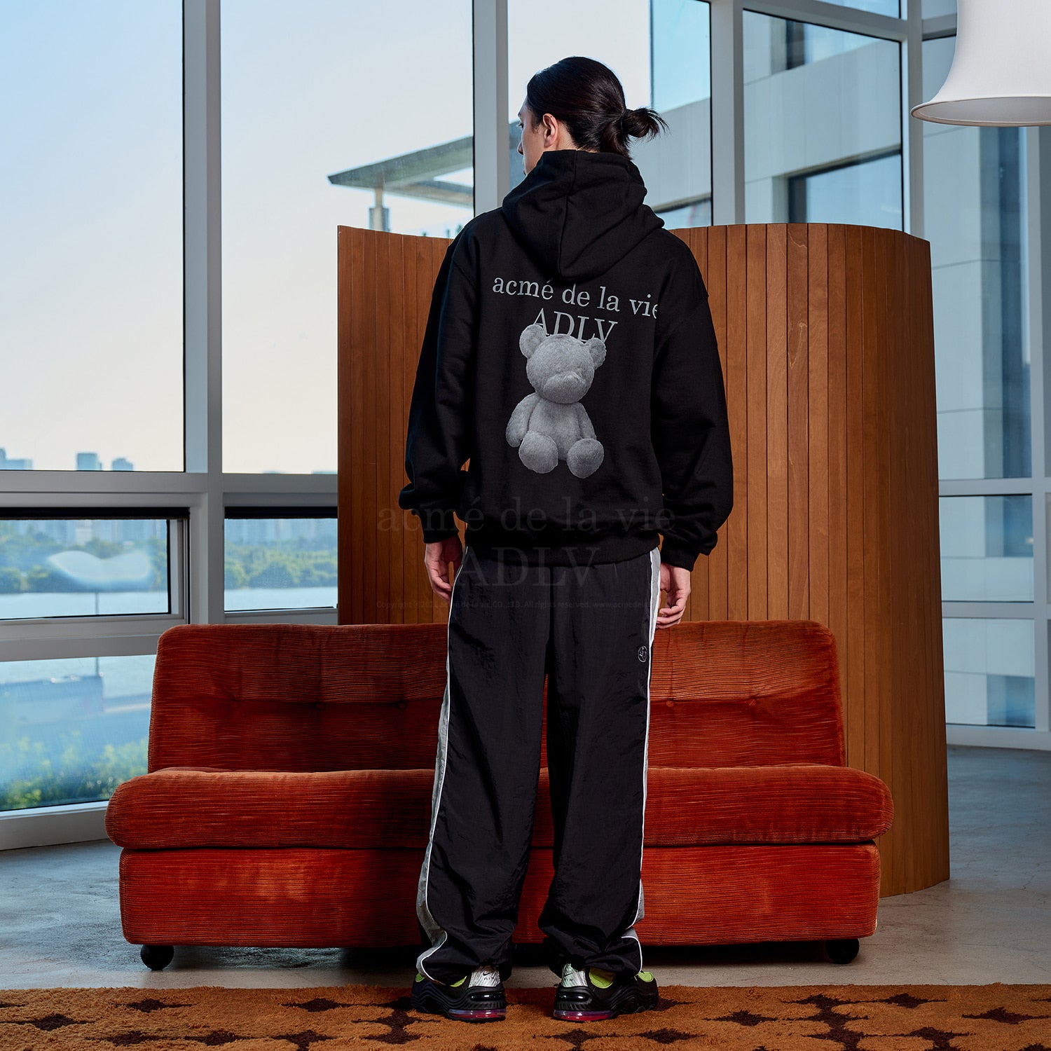 acme de la vie ADLV FUZZY BEAR HOODIE BLACK SeoulSeoul