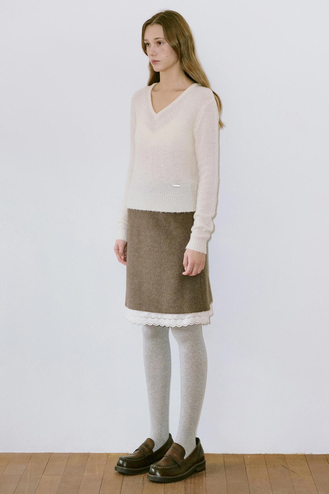 お気にいる Sinoon SeoulSeoul – (Brown) Skirt Midi Lace スカート